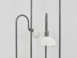 2 Postmodern 1980s Memphis Style Uplighter Floor Lamps, Torchiere, Italy, 1980s