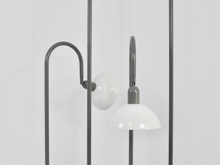 2 Postmodern 1980s Memphis Style Uplighter Floor Lamps, Torchiere, Italy, 1980s