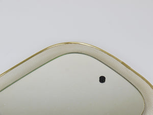 Espejo de pared Mid-Century Vereinigte Werkstätten, metal Rigitulle y latón, Alemania