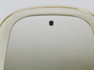 Espejo de pared Mid-Century Vereinigte Werkstätten, metal Rigitulle y latón, Alemania