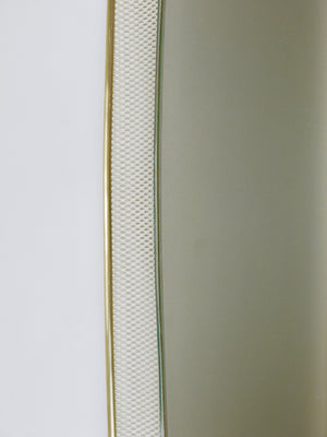 Espejo de pared Mid-Century Vereinigte Werkstätten, metal Rigitulle y latón, Alemania
