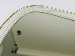 Espejo de pared Mid-Century Vereinigte Werkstätten, metal Rigitulle y latón, Alemania