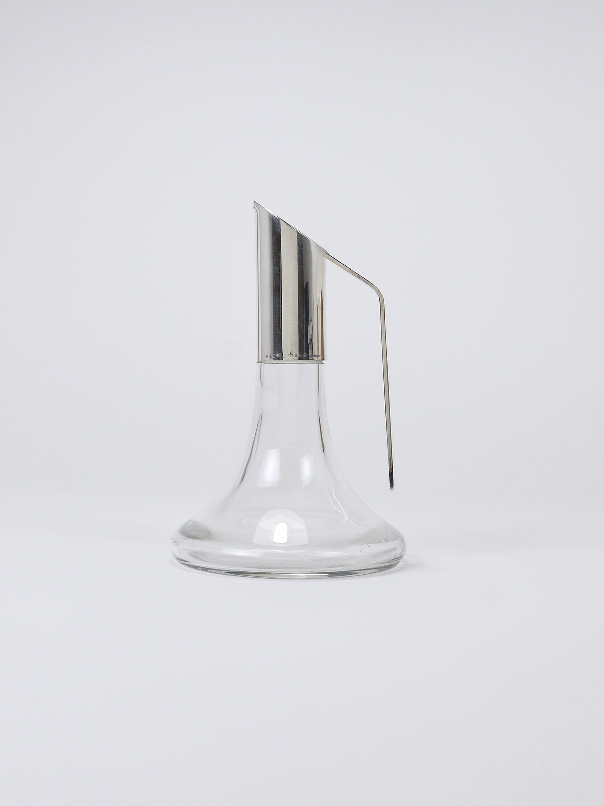Riedel Mesa Elegant シルバー&クリスタル カラフェ、デカンタ、ピッチャー、イタリア、1980年代