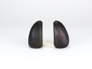 Pair Carl Auböck Minimalist Drop Brass Bookends #4636, Vienna, Austria