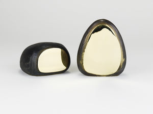Pair Carl Auböck Minimalist Drop Brass Bookends #4636, Vienna, Austria