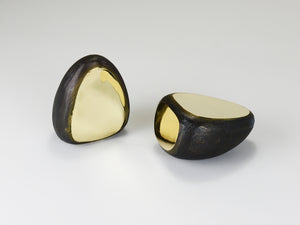 Pair Carl Auböck Minimalist Drop Brass Bookends #4636, Vienna, Austria