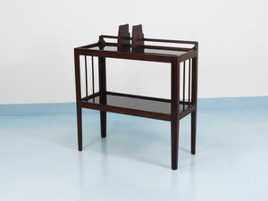 Hagenauer Jirasek Unique Side Table, Book Shelf, Shelving Unit, Vienna, 1940s
