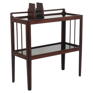 Hagenauer Jirasek Unique Side Table, Book Shelf, Shelving Unit, Vienna, 1940s