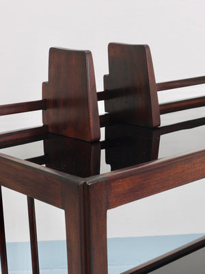 Hagenauer Jirasek Unique Side Table, Book Shelf, Shelving Unit, Vienna, 1940s