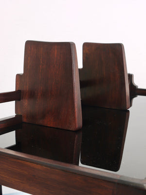 Hagenauer Jirasek Unique Side Table, Book Shelf, Shelving Unit, Vienna, 1940s