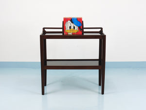 Hagenauer Jirasek Unique Side Table, Book Shelf, Shelving Unit, Vienna, 1940s