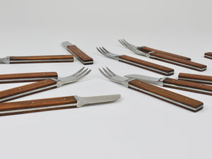 Oswald Haerdtl Amboss 12 Pcs. Breakfast Cutlery, Flatware Set, Austria, 1958
