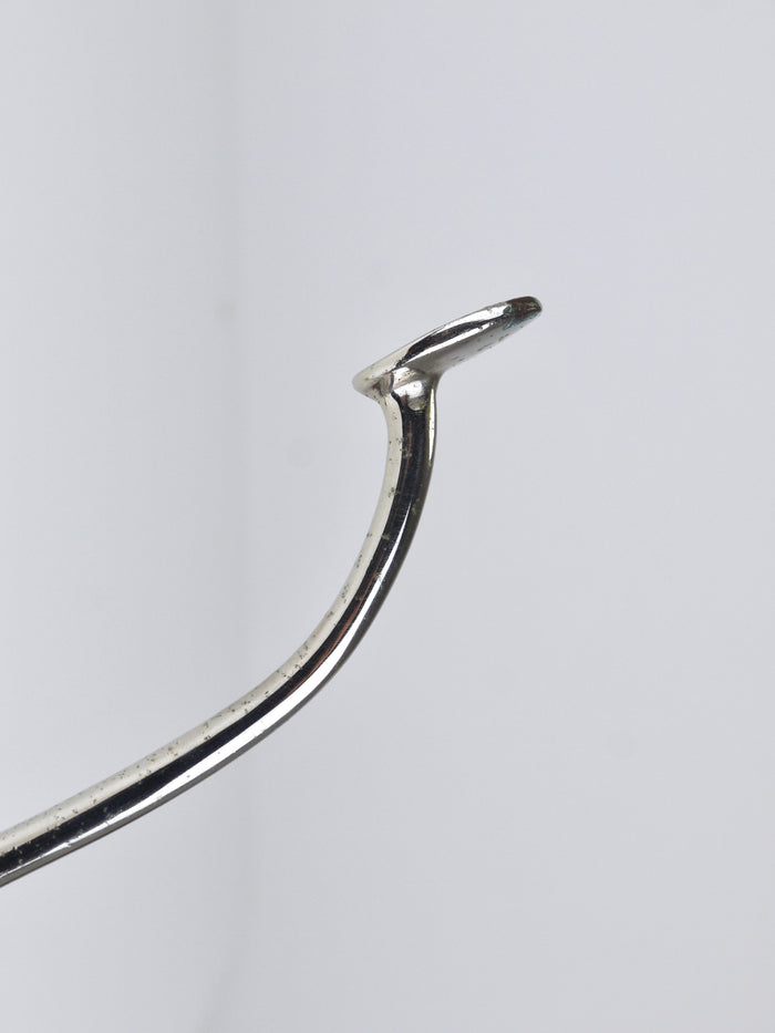 Up to 4 Adolf Loos Art Nouveau Nickel Brass Wall Hooks Café Capua Vienna, 1900s