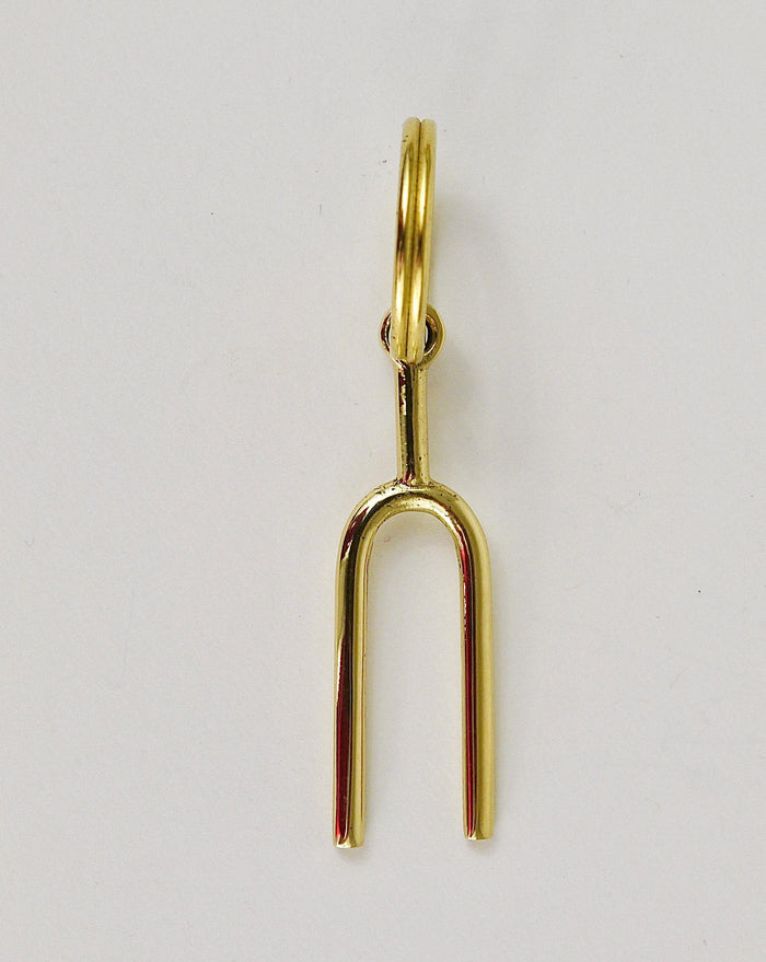 Carl Auböck Midcentury Tuning Fork Handmade Key Ring Chain Holder