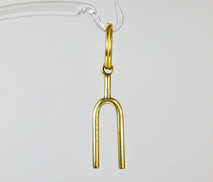 Carl Auböck Midcentury Tuning Fork Handmade Key Ring Chain Holder