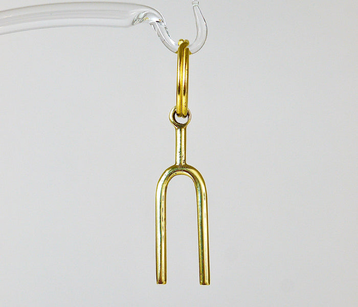 Carl Auböck Midcentury Tuning Fork Handmade Key Ring Chain Holder