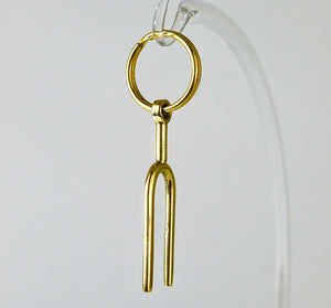 Carl Auböck Midcentury Tuning Fork Handmade Key Ring Chain Holder