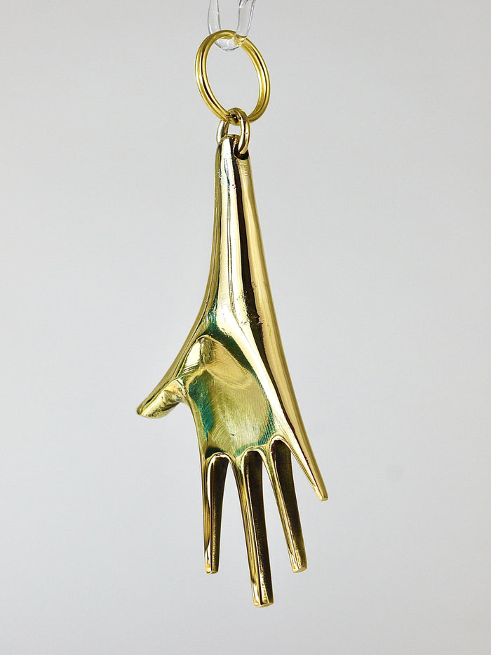 Carl Auböck Midcentury Very Large Hand Figurine Key Ring Chain Holder