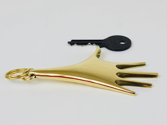 Carl Auböck Midcentury Very Large Hand Figurine Key Ring Chain Holder