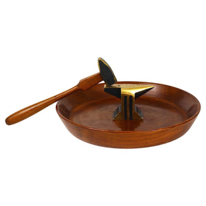Bol casse-noix, marteau & enclume Mid-Century par Richard Rohac, Autriche, années 1950