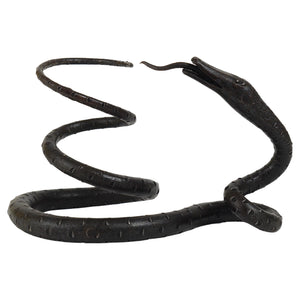 Sculpture de serpent en fer forgé à la main, dans le style d'Edgar Brandt, Autriche, années 1920