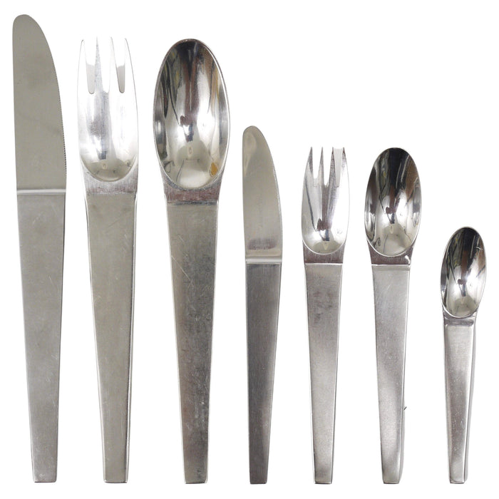 Carl Auböck 2060 Flatware, 42 pcs., Complete For 6 Persons, Amboss Austria, 1950
