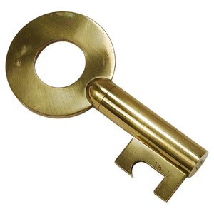 Llave Modern Key grande de latón de Carl Auböck, sacacorchos y abrebotellas, Austria, años 50