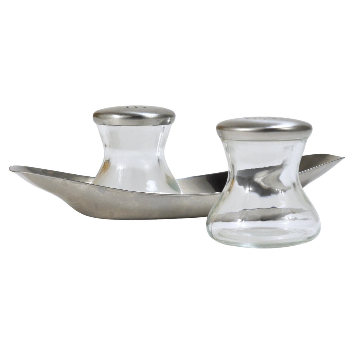 Wilhelm Wagenfeld, saliera e pepiera Max & Moritz Mid-Century, WMF, anni 1950