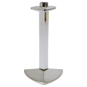 Bougeoir postmoderne en argent et cristal Riedel x Mesa, Italie, 1980