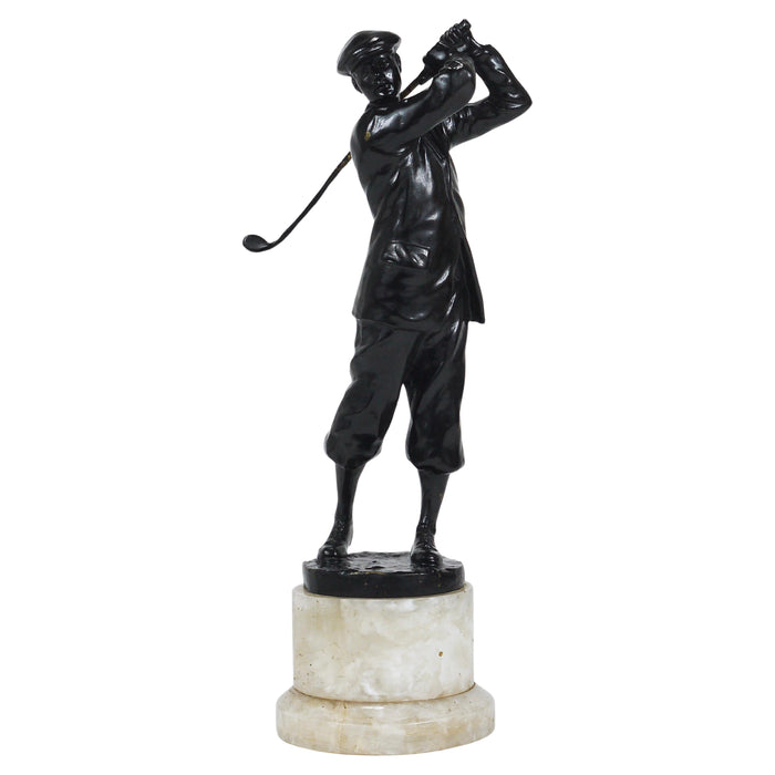1920s Golf Player Harry Vardon Bronze Statue, Richard Thuss, Argentor Vienna