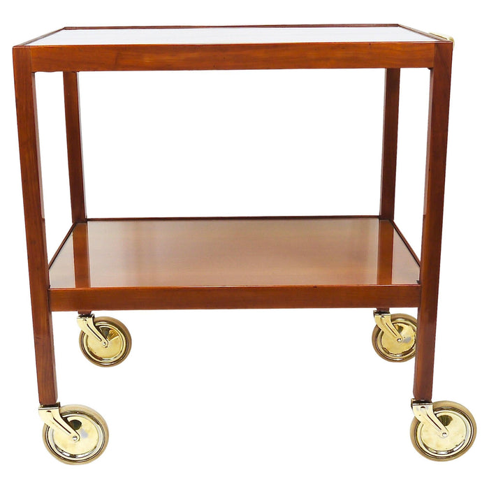 Julius Jirasek Werkstätte Hagenauer Bar Cart Serving Trolley, Vienna, 1930s
