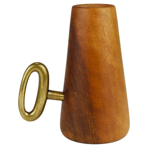 Portacannucce e cavatappi Carl Auböck, noce e ottone, Mid-Century Austria, 1950