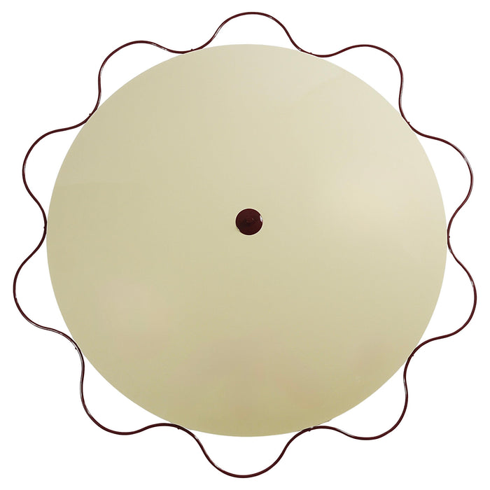 Grand Mid-Century Flush Mount Uplight Ceiling Lamp from Filmcasino Vienna, 1950s