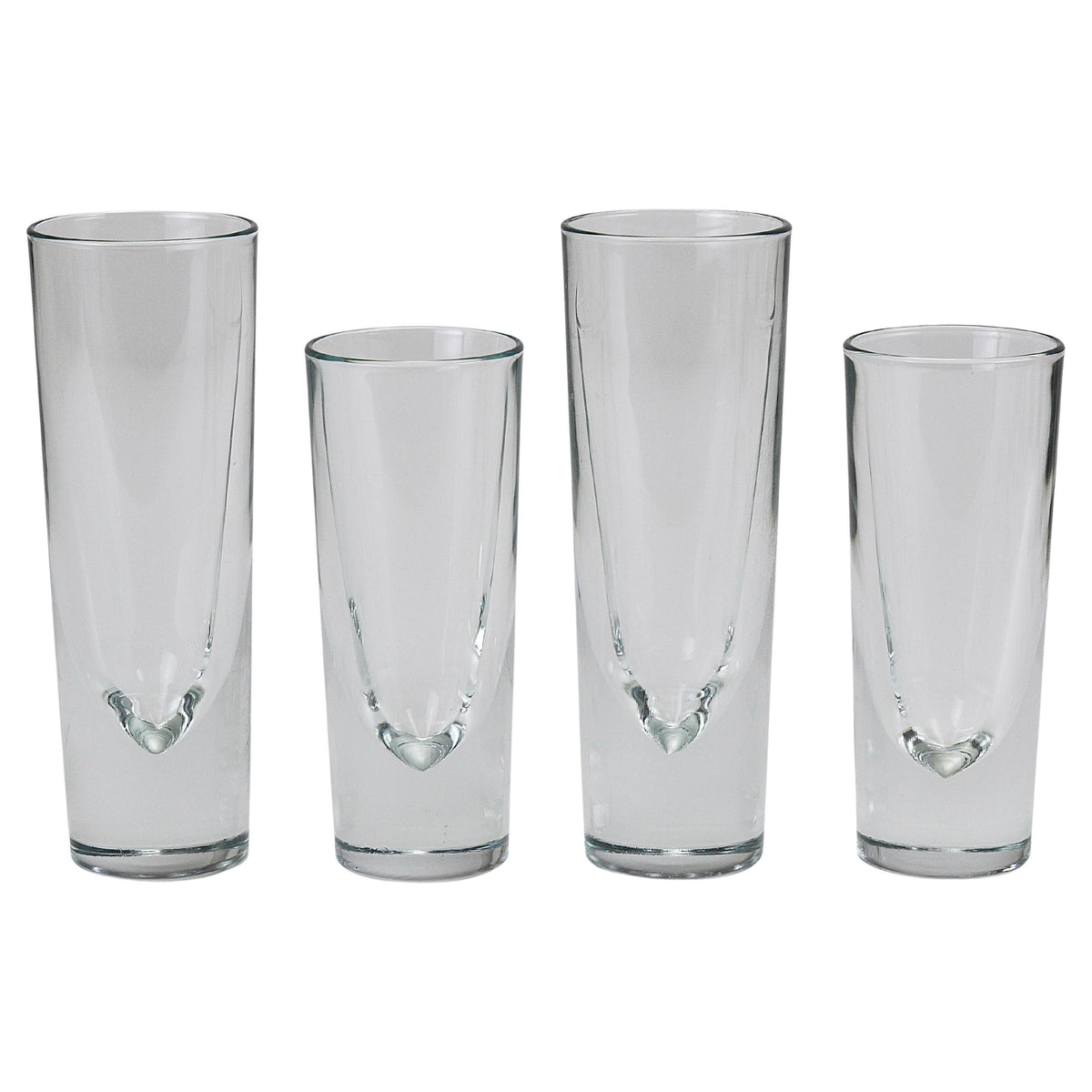 14 Carlo Moretti Solid Aperitif Bar Bullet Drinking Glasses, Italy, 1970s