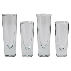 14 Carlo Moretti Solid Aperitif Bar Bullet Drinking Glasses, Italy, 1970s