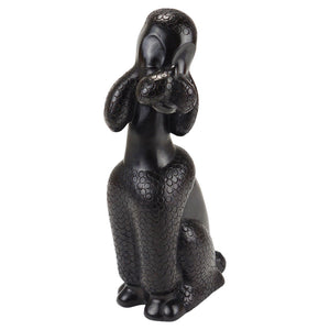 Charmante figurine sculpture de chien caniche par Leopold Anzengruber, Autriche, années 1950