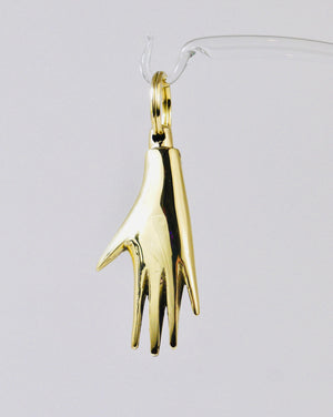 Carl Auböck handgefertigter Mid-Century Schlüsselanhänger „Hand“ aus Messing