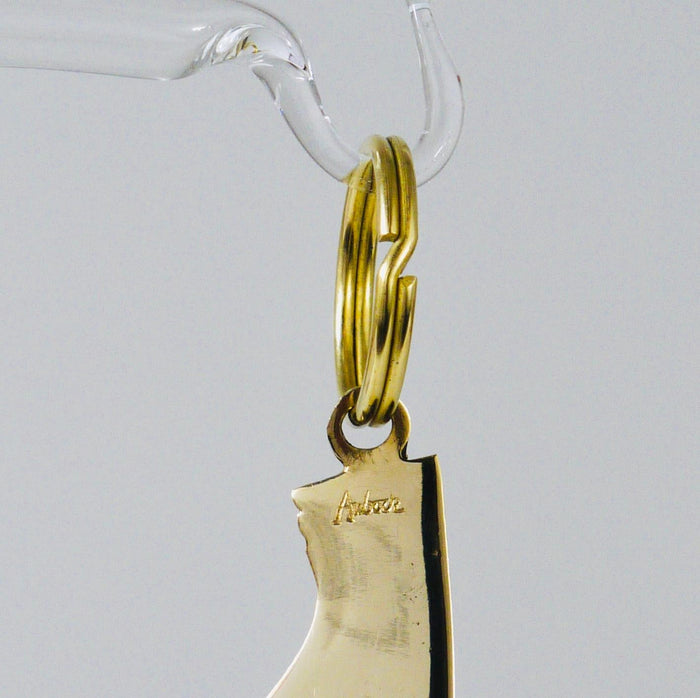 Carl Auböck Handcrafted Midcentury Hand Figurine Key Ring Chain Holder