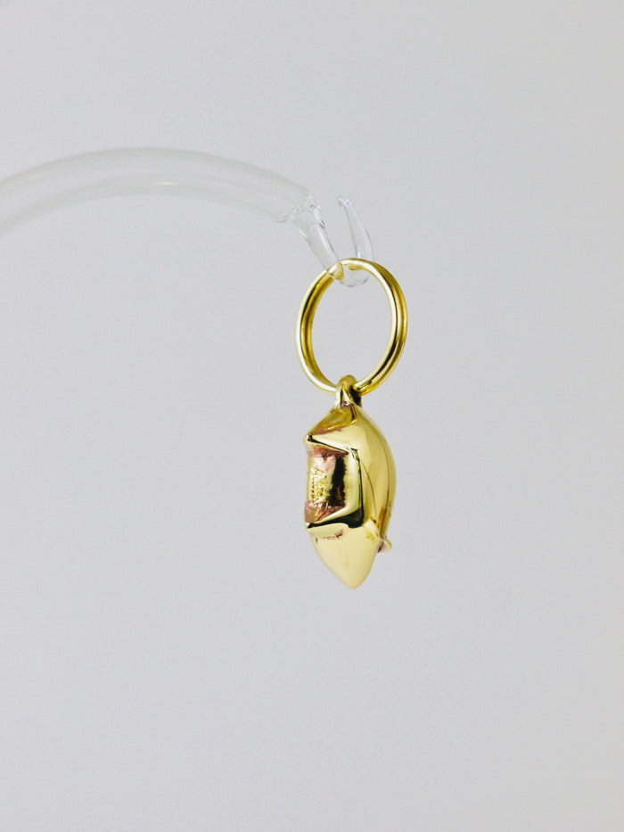 Carl Auböck Midcentury Lucky Charm Pig Brass Figurine Key Ring Chain Holder