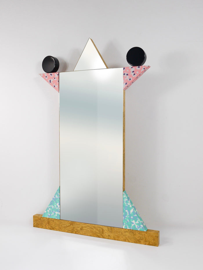 Ettore Sottsass Memphis Milano Diva Vintage Wall Mirror, Italy, 1984