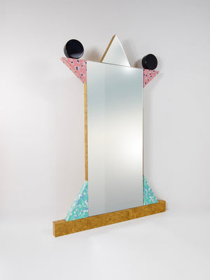Ettore Sottsass Memphis Milano Diva Vintage Wall Mirror, Italy, 1984