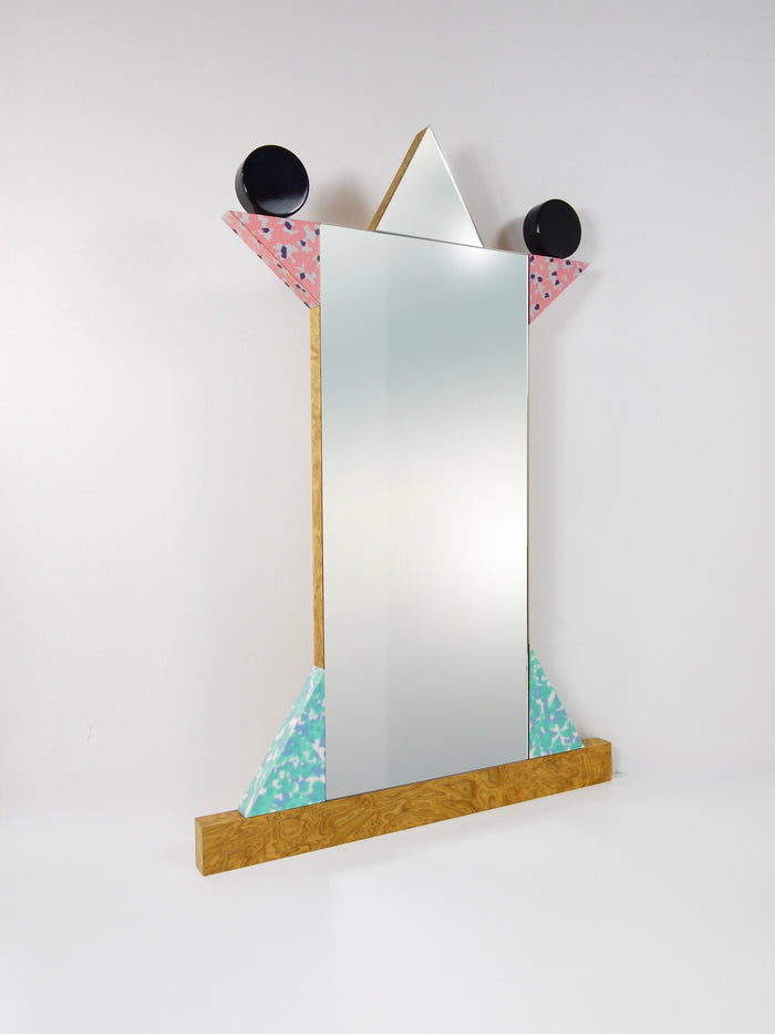 Ettore Sottsass Memphis Milano Diva Vintage Wall Mirror, Italy, 1984
