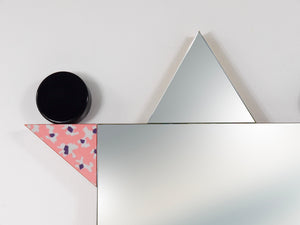 Ettore Sottsass Memphis Milano Diva Vintage Wall Mirror, Italy, 1984