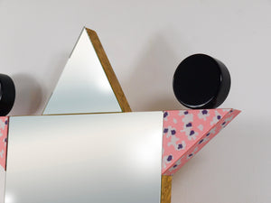 Ettore Sottsass Memphis Milano Diva Vintage Wall Mirror, Italy, 1984